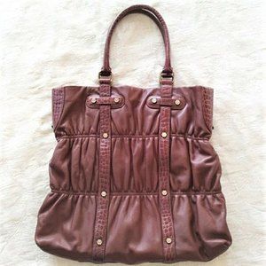 Via Spiga Large Leather Satchel Handbag Like New